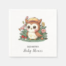 Zoek naar uil baby shower servetten Meisje
