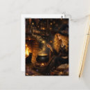 Recherche de magie noire cartes postales Dame