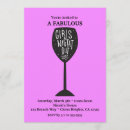 Recherche de la nuit de la fille invitations Rose