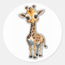 Recherche de girafe adorable autocollants Animal