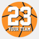 Recherche de numéro autocollants Basket