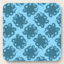 Recherche de poulpe dessous de verres Bleu