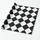 Recherche de damier noir et blanc papier cadeau Classique
