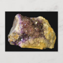 Recherche de minéral cartes postales Violet