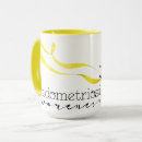 Recherche de endométriose tasses Jaune