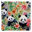 Recherche de ours panda posters Aquarelle