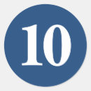 Recherche de dix autocollants Nombre