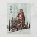 Recherche de bâtiment plat de fer cartes postales Toronto