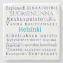 Recherche de la finlande dessous de verres Bleu