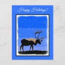Recherche de caribous vœux cartes Alaska