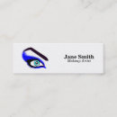 Recherche de sourcils cartes visite Bleu