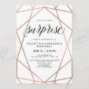 Recherche de rose gold surprise anniversaire invitations Typographie