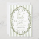 Recherche de baby carriage invitations Élégant