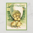 Recherche de salutations de pâques cartes postales Poussins