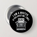 Recherche de machine à écrire badges Écrivain