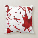 Recherche de sang coussins Horreur