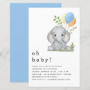 Recherche de blue elephant baby shower invitations Jungle