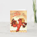 Recherche de mule vœux cartes Vintage