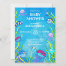 Recherche de aqua baby shower invitations Tortue de mer