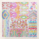 Recherche de patchwork dessous de verres Aquarelle