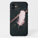 Recherche de plume rose iphone coques Abstrait