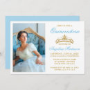 Recherche de blue quinceanera invitations Élégant