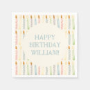 Zoek naar verjaardags kaars servetten Gelukkige verjaardag