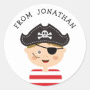 Recherche de anniversaire de pirate autocollants Pour enfants