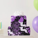 Recherche de oiseaux noirs papier cadeau Fleurs