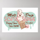 Recherche de ice cream posters Vintage