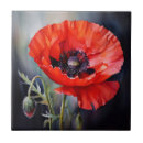 Recherche de pavots carreaux Aquarelle