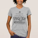 Recherche de professeur anglais tshirts École