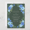 Recherche de saphir bleu marine invitations Floral