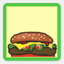 Recherche de hamburger drôle autocollants Cheeseburger