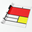 Recherche de mondrian papier cadeau Rouge