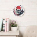 Recherche de coucher soleil japonais art Mont fuji