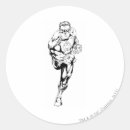 Recherche de style comique autocollants Le guerrier vert