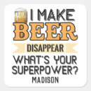 Recherche de bière drôle autocollants Pub
