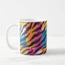 Recherche de motif tigre tasses Abstrait
