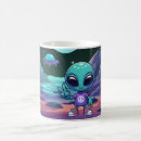 Recherche de alien drôle tasses Dessin