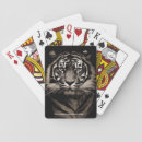 Recherche de tigre jeux de cartes visage