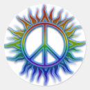 Recherche de soleil psychédélique autocollants Symbole