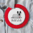 Recherche de chien de terrier badges Drôle