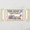 Recherche de billet de cirque invitations Vintage