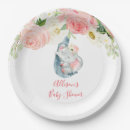 Recherche de elephant baby shower assiettes Aquarelle