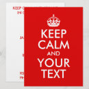 Recherche de calme invitations Rouge