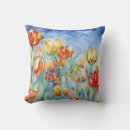 Recherche de tulipes coussins Aquarelle