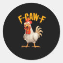 Zoek naar grappige woordspelingen stickers F caw f