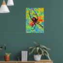 Recherche de araignée veuve noire posters Rouge