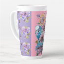 Recherche de pourpre et bleu tasses Pour elle